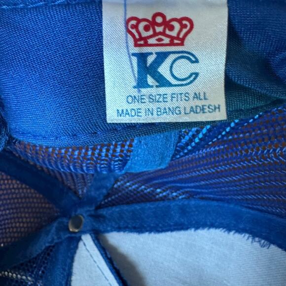 Vintage Amoco Gas Station Hat Blue Mesh Trucker Cap KC Crown Rope Snapback - Picture 6 of 7